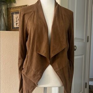 BB Dakota Tan Faux Suede Women's Blazer